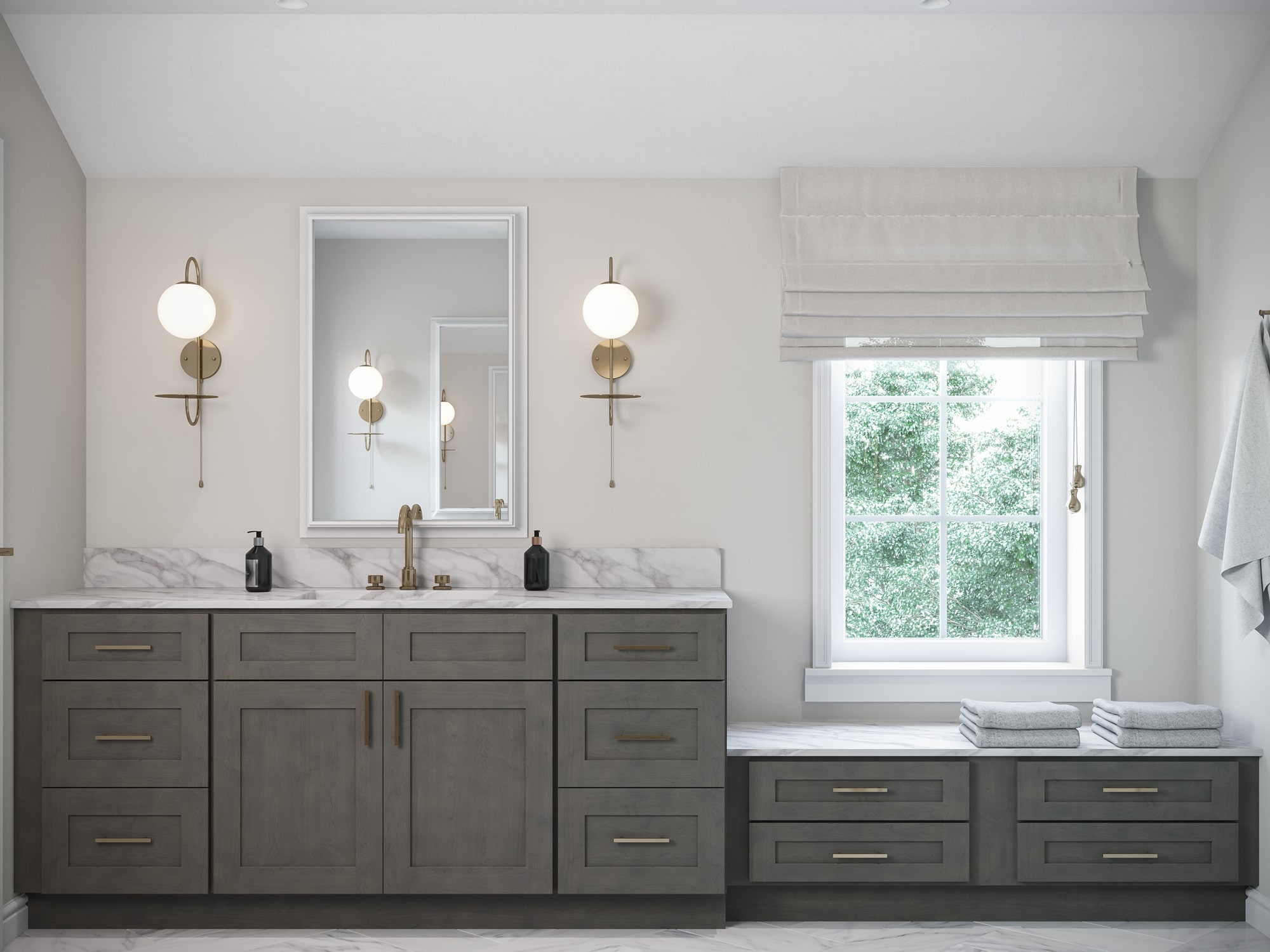 Charcoal Grey Shaker - Quick Ship