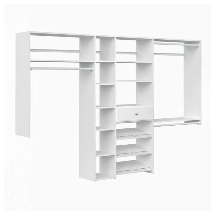 108 Inch Wide Shoe Storage Closet Organizer System