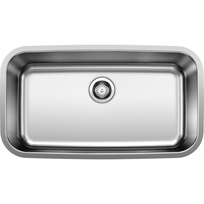 Stainless Steel Undermount Sink - Fits 33" Minimum Cabinet Size