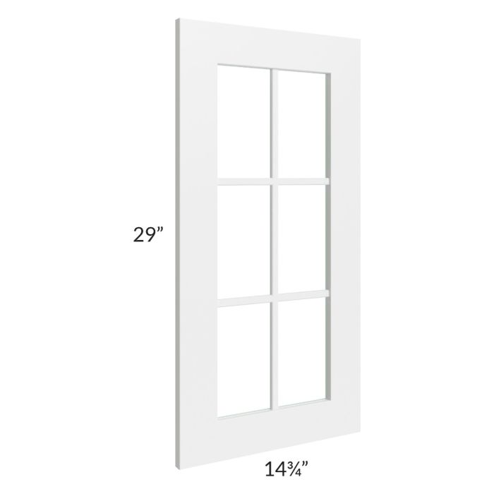 Stratton White Shaker 15x30 Mullion Door (cabinet not included)