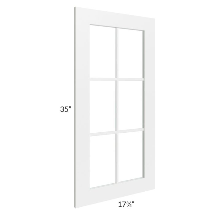 Stratton White Shaker 18x36 Mullion Door (cabinet not included)