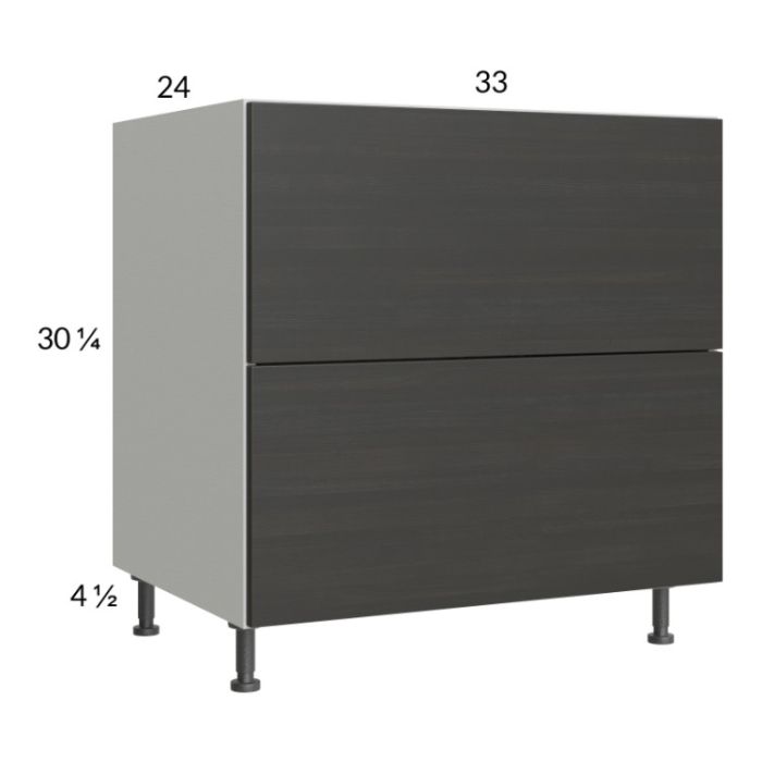 Euro Cafe 33" 2-Drawer Base Cabinet