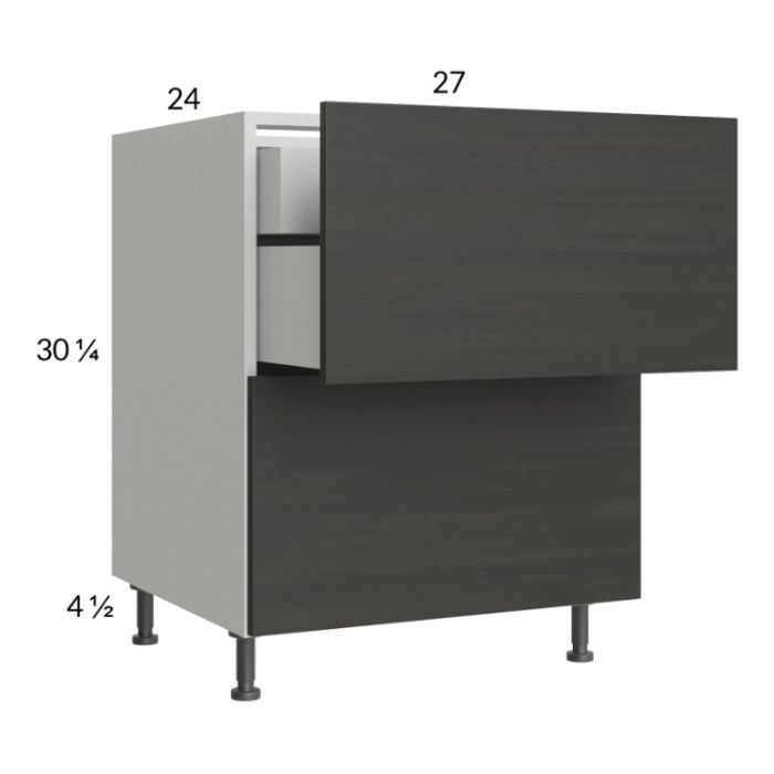 Euro Cafe 27" 2-Drawer Base Cabinet with 1 Inner Drawer
