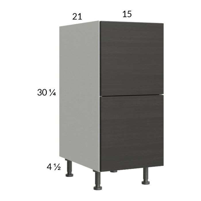 Euro Cafe 15" 2-Drawer Vanity Base Cabinet