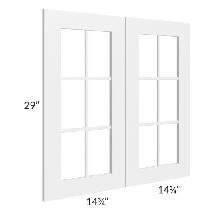 Stratton White Shaker 30x30 Mullion Door (cabinet not included)