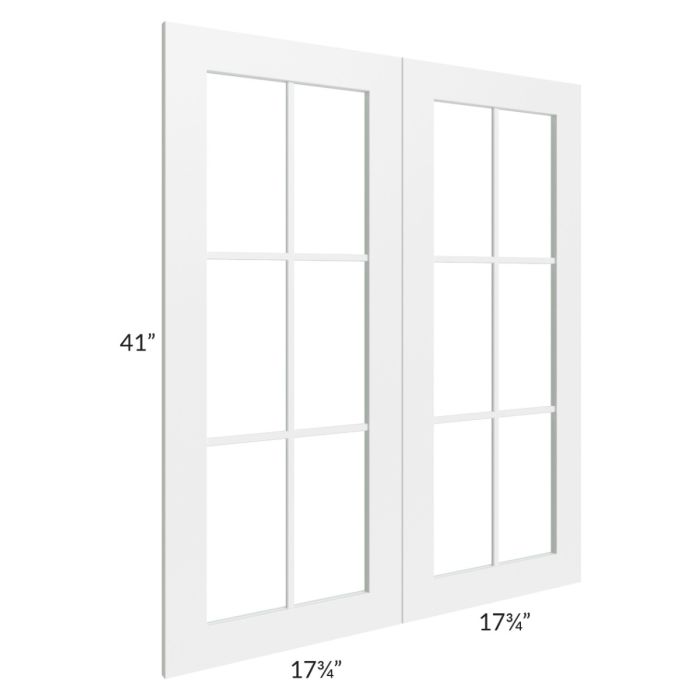 Stratton White Shaker 36x42 Mullion Door (cabinet not included)