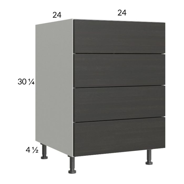 Euro Cafe 24" 4-Drawer Base Cabinet