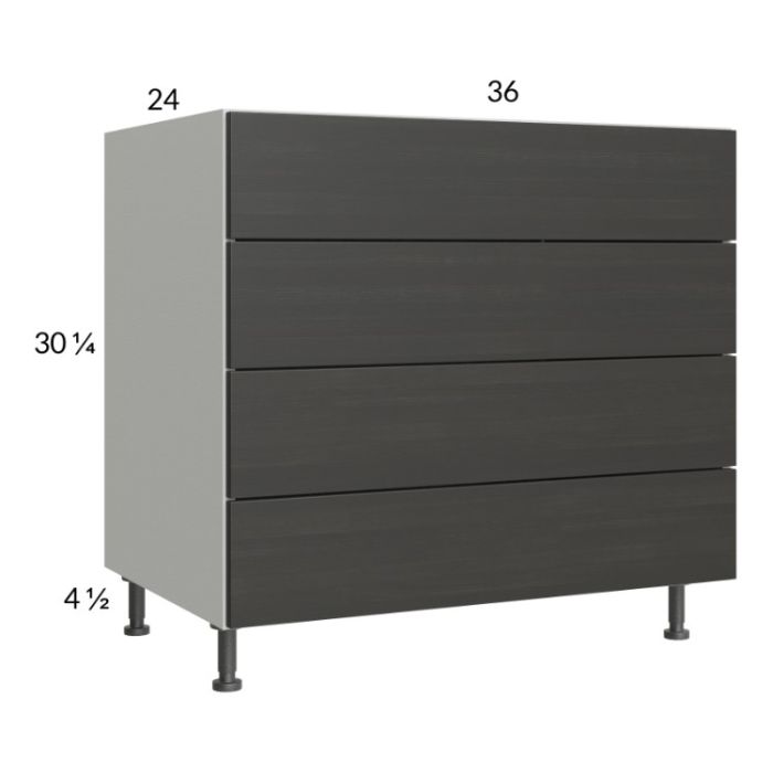 Euro Cafe 36" 4-Drawer Base Cabinet