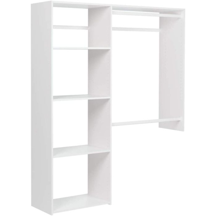 60 Inch Wide Deluxe Hanging Closet System with Shelves