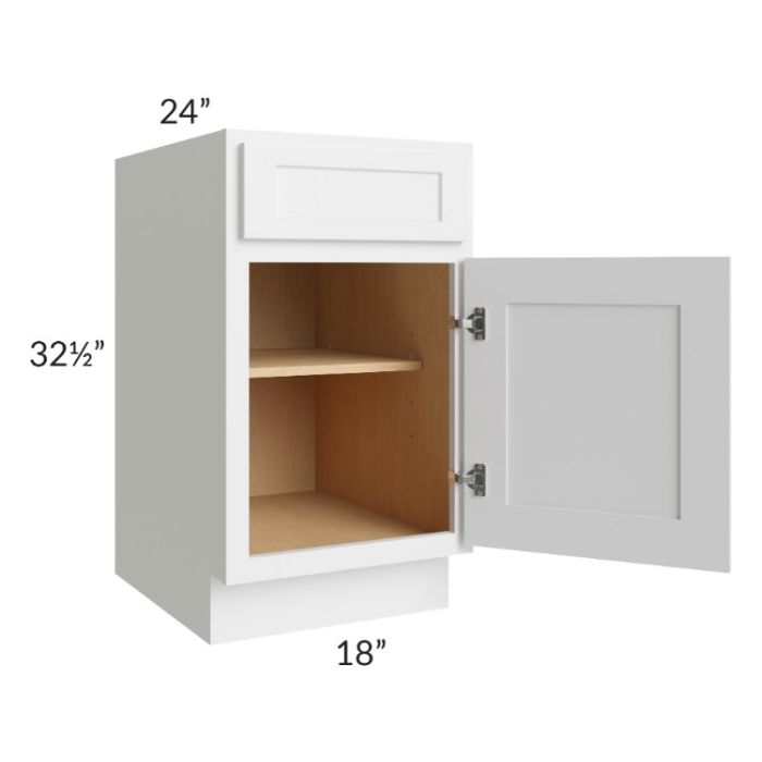 Stratus White ADA 18" Base Cabinet