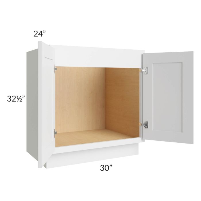 Stratus White ADA 30" Sink Base Cabinet