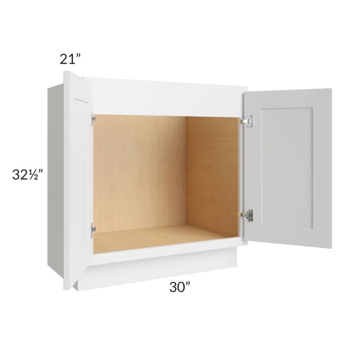 Stratus White ADA 30" Vanity Sink Base Cabinet