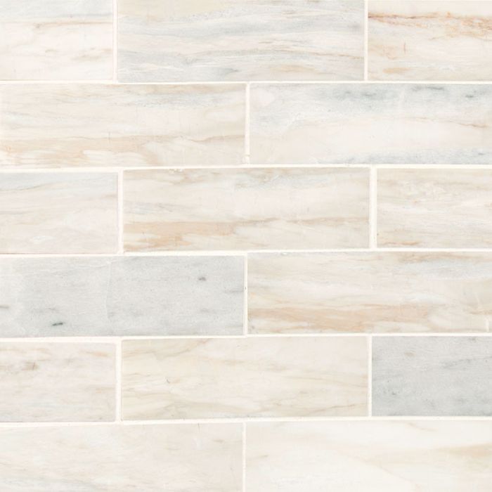 Angora Subway 2" x 6" Polished Mosaic Tile