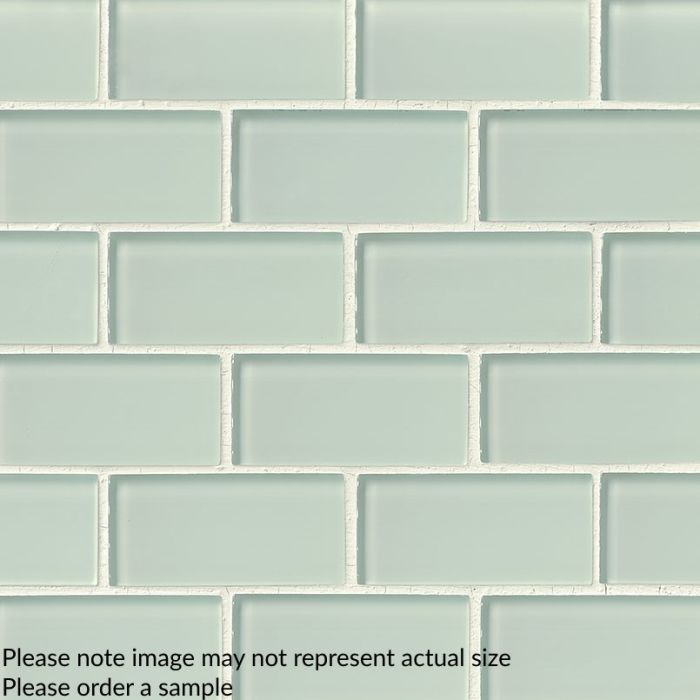 Arctic Ice Glass 2" x 4" Subway Tile