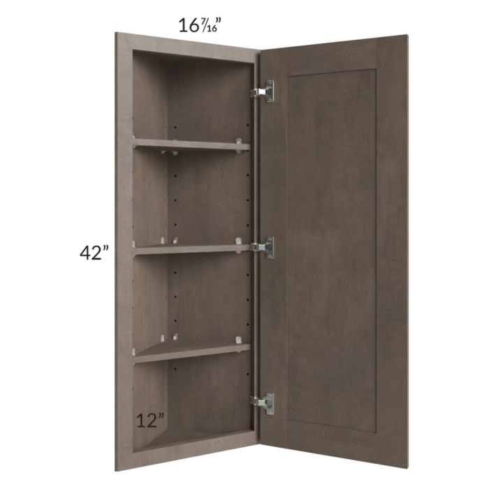 Providence Natural Grey 12x42 Angle Wall Cabinet