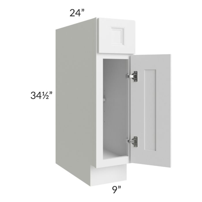 Providence White 09" Base Cabinet