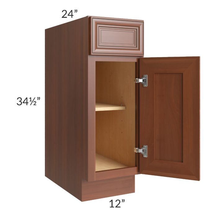 Phoenix Caramel Glaze 12" Base Cabinet