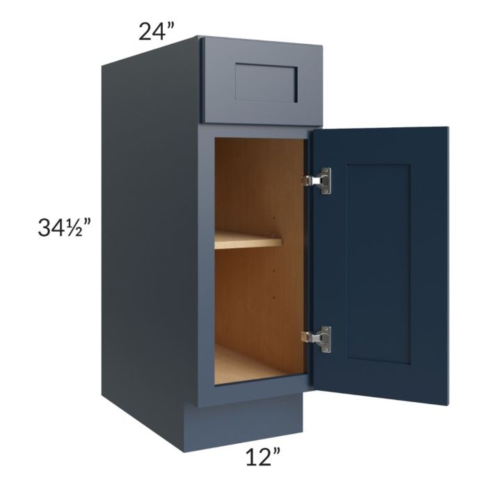 Midtown Blue Shaker 12" Base Cabinet