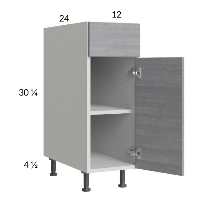 Euro Grey 12" Base Cabinet