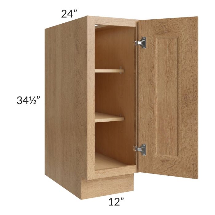 Tuscan Timber 12" Full Height Door Base Cabinet