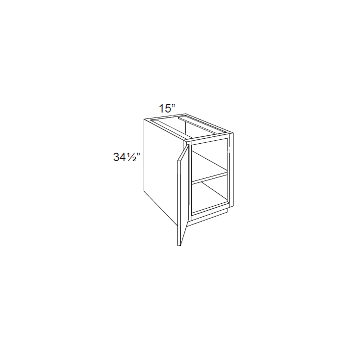 15" Full Height Door Base Cabinet