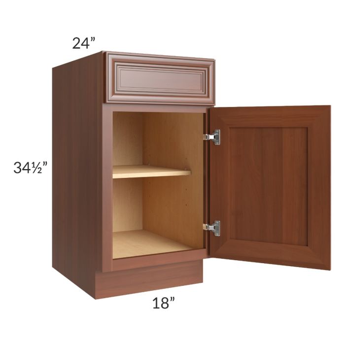 Phoenix Caramel Glaze 18" Base Cabinet