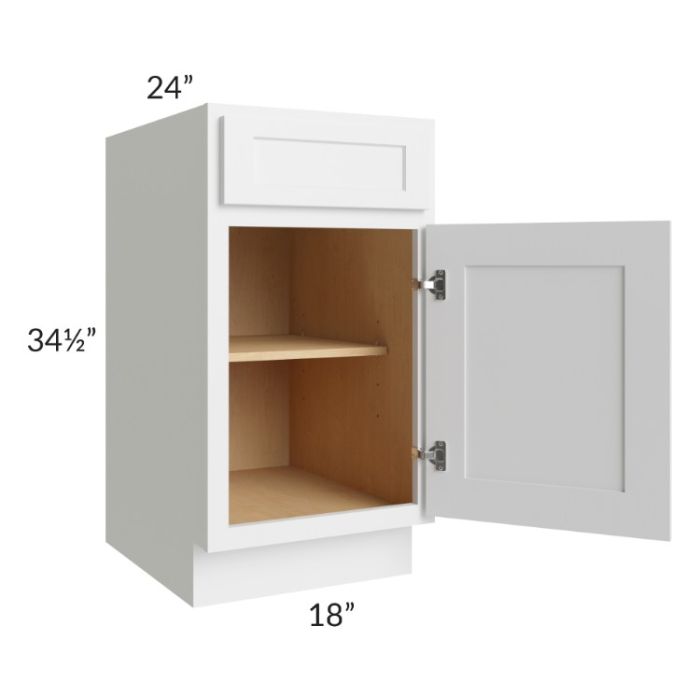 Stratus White 18" Base Cabinet