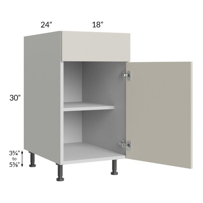 Milan Beige Matte 18" Base Cabinet
