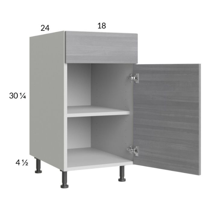 Euro Grey 18" Base Cabinet