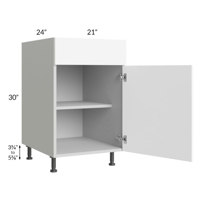 Milan White Matte 21" Base Cabinet
