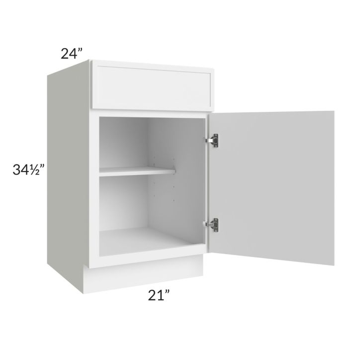 Portland White 21" Base Cabinet