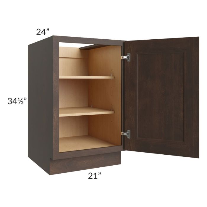 Tuscan Kona Brown 21" Full Height Door Base Cabinet