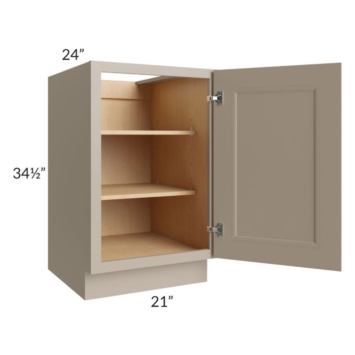 Tuscan Oyster 21" Full Height Door Base Cabinet