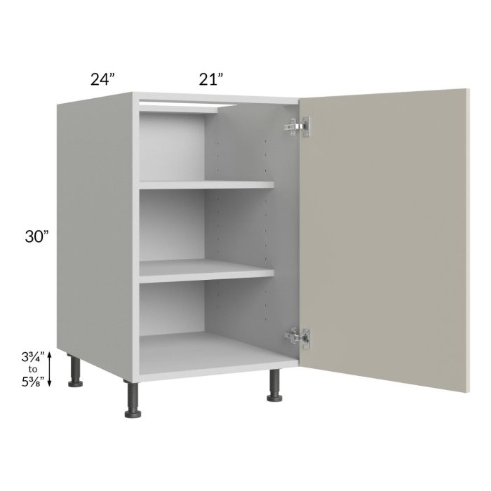 Milan Beige Matte 21" Full Height Door Base Cabinet