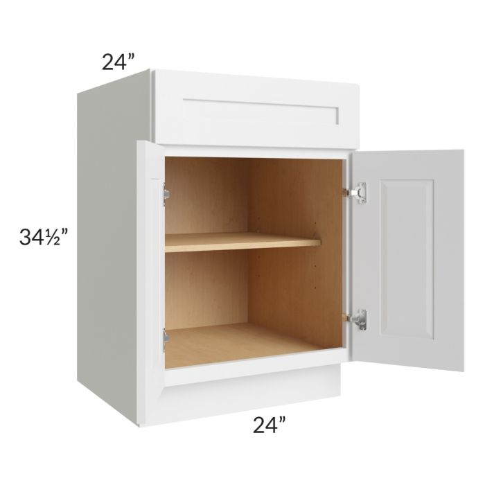 Southport White Shaker 24" Base Cabinet