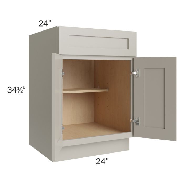 Stratton Light Grey Shaker 24" Base Cabinet