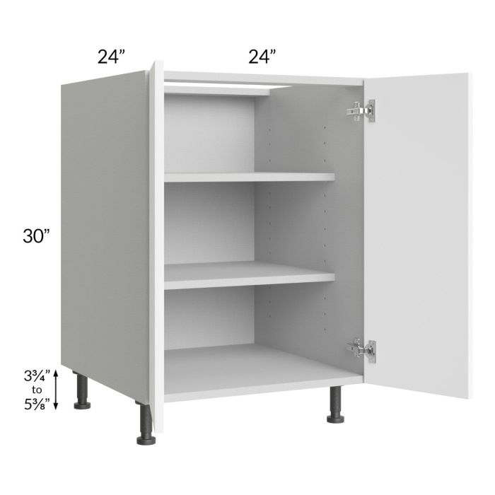 Milan White Matte 24" Full Height Door Base Cabinet