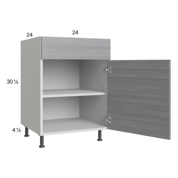 Euro Grey 24" Base Cabinet with 1 door