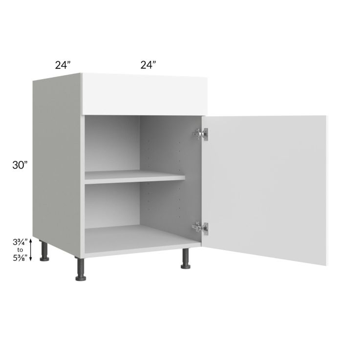 Milan White Matte 24" Base Cabinet (1 door)