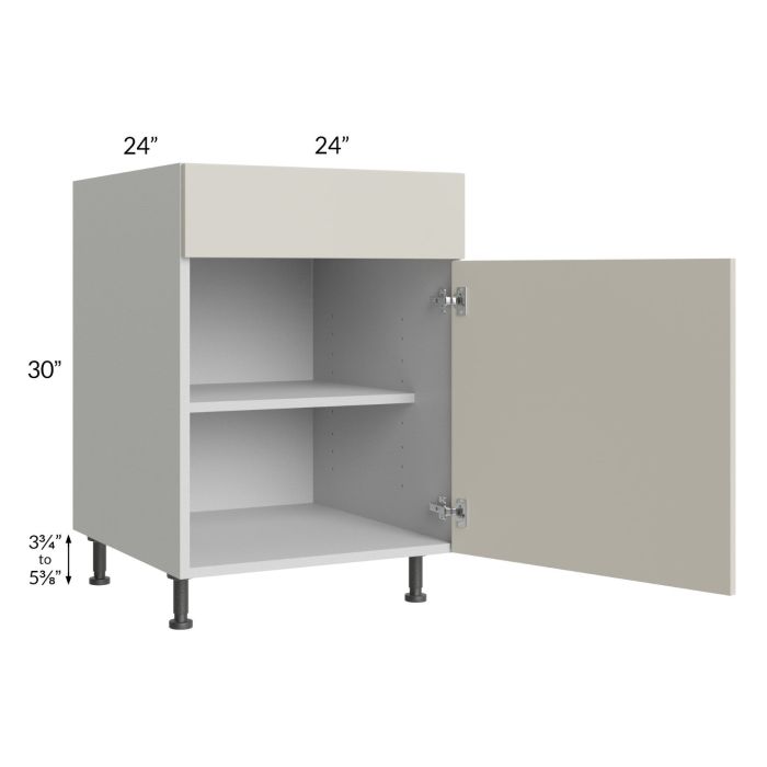 Milan Beige Matte 24" Base Cabinet (1 door)