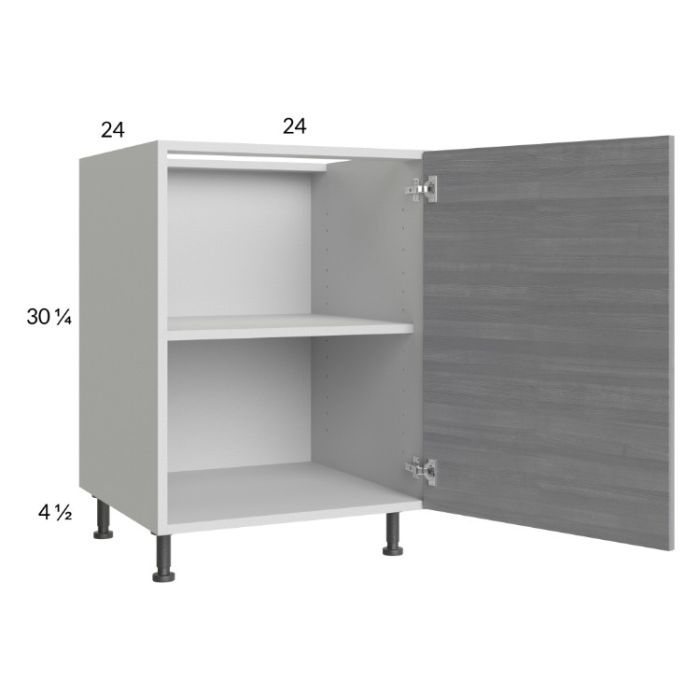 Euro Grey 24" Full Height Door Base Cabinet with 1 door