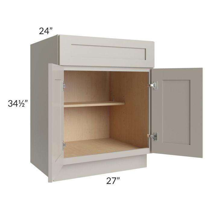 Stratton Light Grey Shaker 27" Base Cabinet