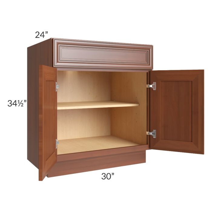 Phoenix Caramel Glaze 30" Base Cabinet