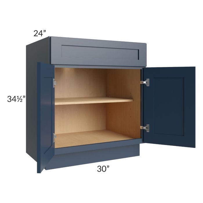 Midtown Blue Shaker 30" Base Cabinet