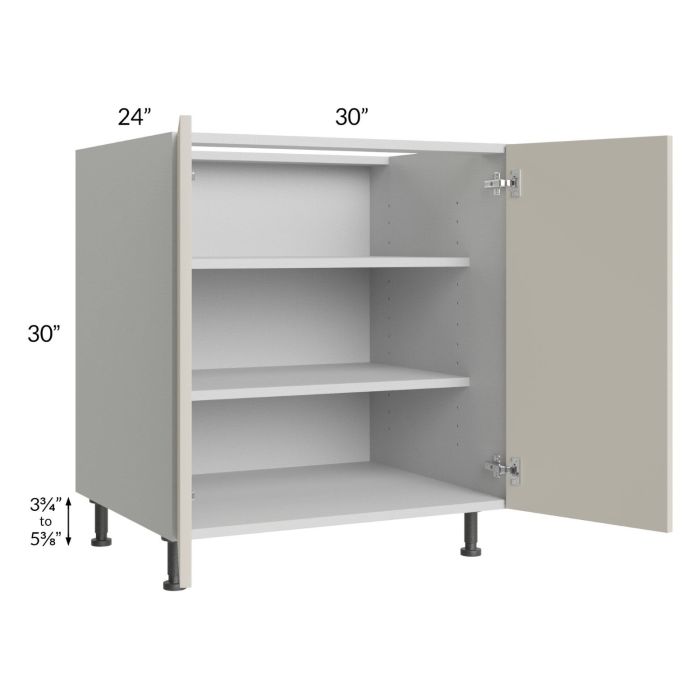 Milan Beige Matte 30" Full Height Door Base Cabinet