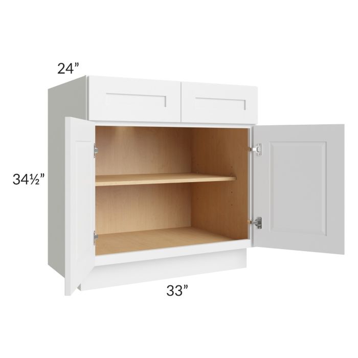 Southport White Shaker 33" Base Cabinet