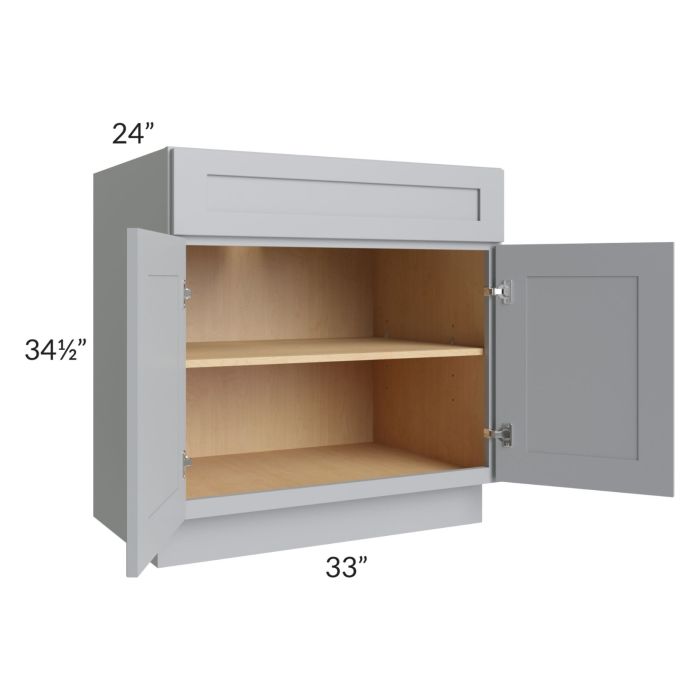 Asheville Grey Shaker 33" Base Cabinet