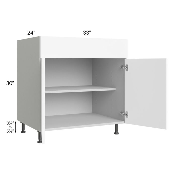 Milan White Matte 33" Base Cabinet