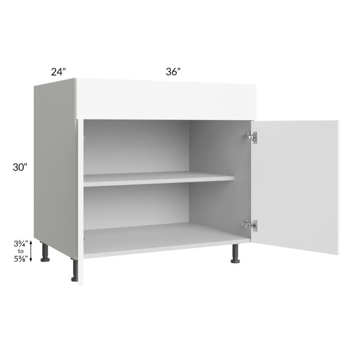 Milan White Matte 36" Base Cabinet