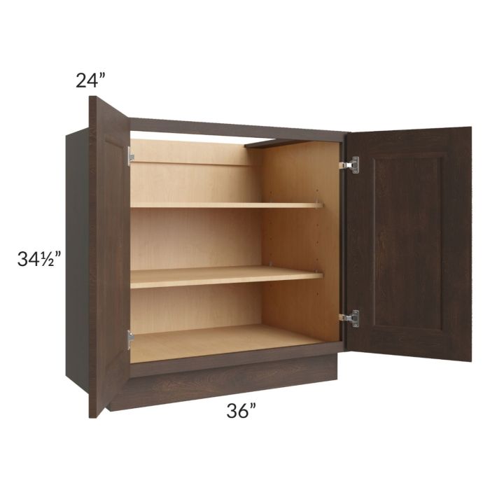 Tuscan Kona Brown 36" Full Height Door Base Cabinet